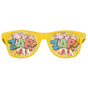 Fun Modern Colourful Comic Book ZAP Retro Sunglasses