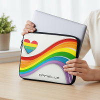 Fun Modern LGBT Pride Rainbow Personalised Name