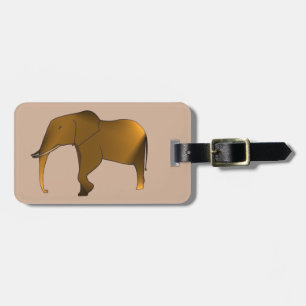 Fun Modern Personalised Elephant Luggage Tags