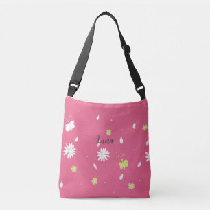 Fun Modern Pink Spring 3 Crossbody Bag