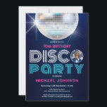 Fun Modern Retro Photo Disco 70th Birthday Party  Invitation<br><div class="desc">Fun Modern Retro Photo Disco 70th Birthday Party Invitation. Step into the groove and join us for a milestone birthday Disco Party that seamlessly fuses retro vibes with modern fun! Our invitation design captures the essence of a bygone era, featuring dynamic and colourful retro elements that set the stage for...</div>