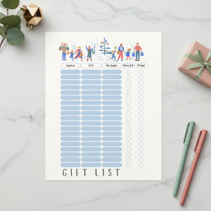 Fun & Modern Stay Organised Christmas List