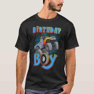 Fun Monster Truck Birthday Boy Teenager Tween Kid T-Shirt