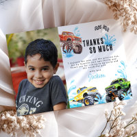 Fun Monster Truck Photo 5th Birthday Pool Party
