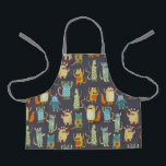 Fun Monsters Pattern Apron<br><div class="desc">A cheeky little monster family. Perfect for monster fans.  Original art by Nic Squirrell.</div>