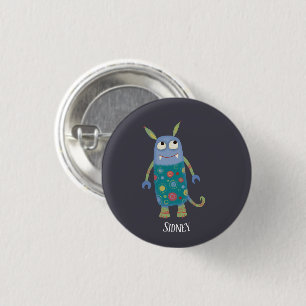 Fun Monsters Personalised 3 Cm Round Badge