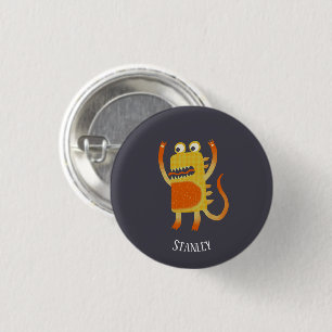 Fun Monsters Personalised 3 Cm Round Badge