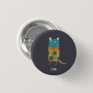 Fun Monsters Personalised 3 Cm Round Badge