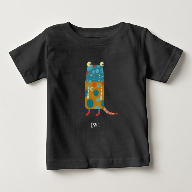 Fun Monsters Personalised Baby T-Shirt (Front)
