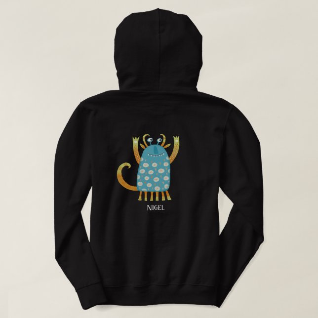 Fun Monsters Personalised Hoodie (Design Back)