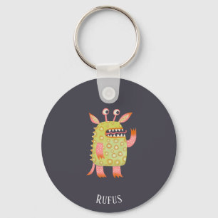 Fun Monsters Personalised Key Ring