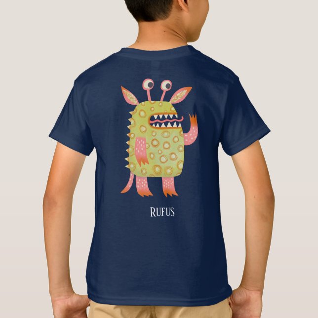 Fun Monsters Personalised T-Shirt (Back)
