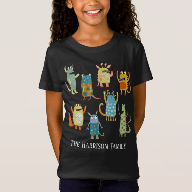 Fun Monsters Personalised T-Shirt (Front)
