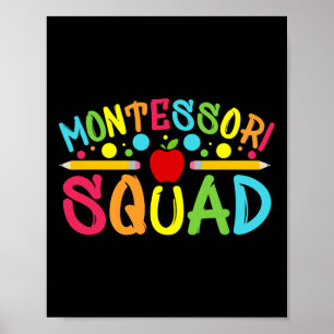 Fun Montessori Squad Montessori Teacher Byck To Sc Poster