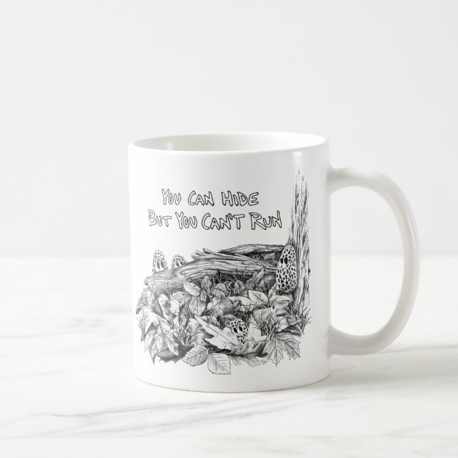 Fun Morel Mushroom Mug (Right)