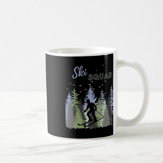 Fun Mountain Adventure Ski Squad Winter Sport Ski  Coffee Mug (Right)