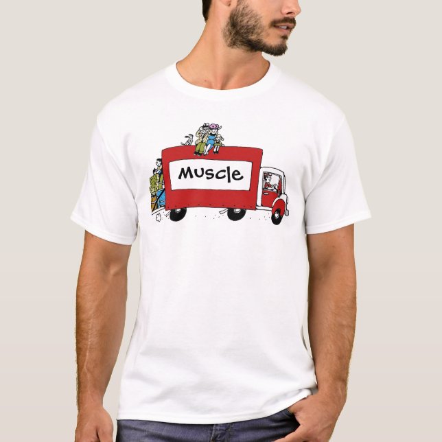 fun moving day muscle  T-Shirt (Front)