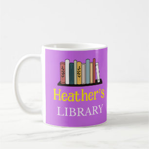 FUN! Mug - Library - Personalised - Add Name