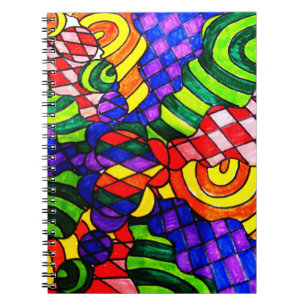 Fun multi-coloured notebook