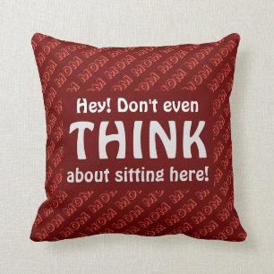 Fun Mum Chair DON'T EVEN THINK Seat RED Cushion