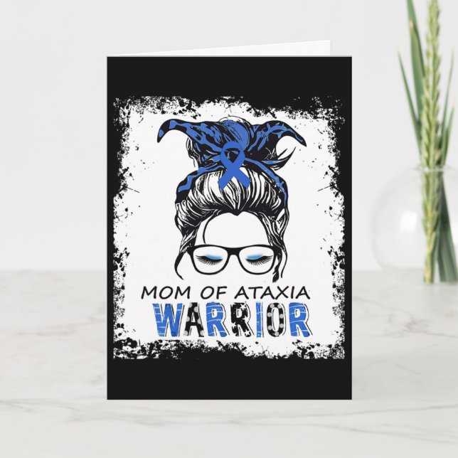 Fun Mum Of Ataxia Warrior  Card (Front)