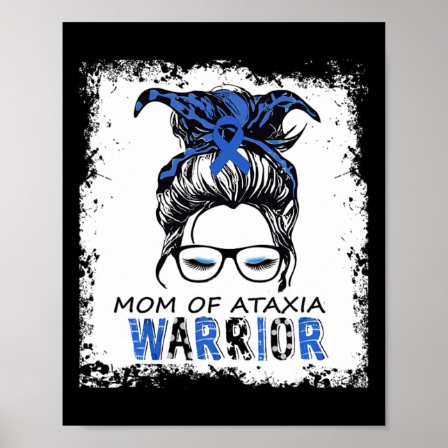 Fun mum of ataxia warrior poster (Front)