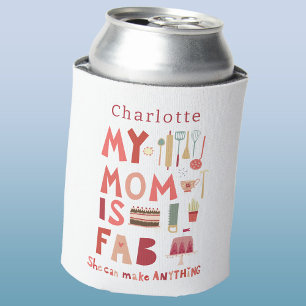 Fun Mum Personalised Name Can Cooler