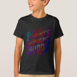 Fun mummy's running buddy mum half marathon muddy T-Shirt