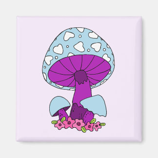 Fun Mushroom Fridge Magnet 