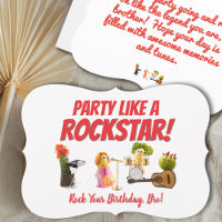Fun music birthday card brother food funny vege