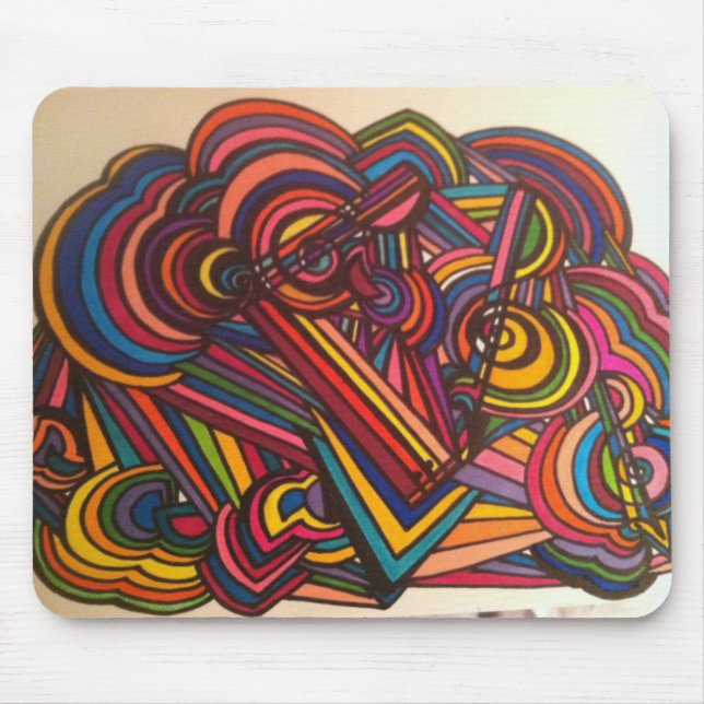 Fun music design for this mouse pad!! pad (Front)