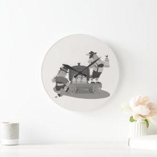 fun Musician Bavarian invite to Oktoberfest Clock