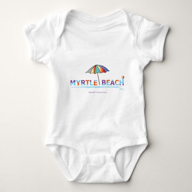 Fun Myrtle Beach, SC Jersey Body Suit Baby Bodysuit (Front)