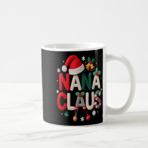 Fun Nana Claus Santa Claus Grandma Family Matching Coffee Mug