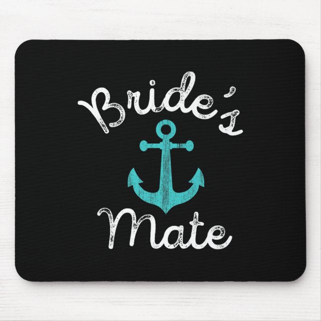 Fun Nautical Bachelorette Groom Bridesmaid Gift Br Mouse Pad (Front)
