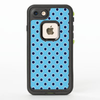 Fun Navy Polka Dots on Sky Blue