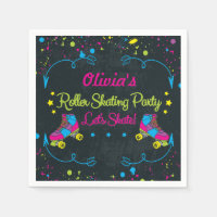 Fun, Neon, Skate Party Napkins