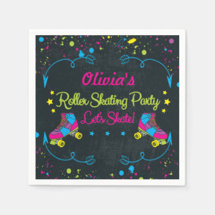 Fun, Neon, Skate Party Napkins