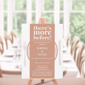 Fun Night Before Dinner Invitation Soft Coral