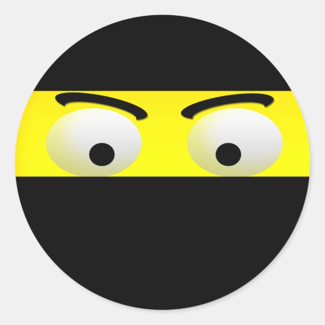 Fun Ninja Emoji Stickers (Front)