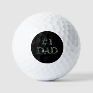Fun No. 1 Dad Personalized Father’s Day Golf Balls
