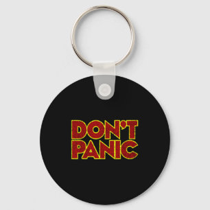 Fun Nostalgic Tees Don't Panic - Women's Clic Fit  Key Ring