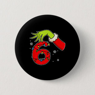 Fun Number 6 Christmas 67 Six Seven Meme Xmas Men  Cm Round Badge
