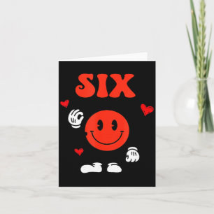 Fun Number 6 Funny 67 Meme Six Seven 6 7 Valentine Card