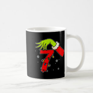 Fun Number 7 Christmas 67 Six Seven Meme Xmas Men Coffee Mug