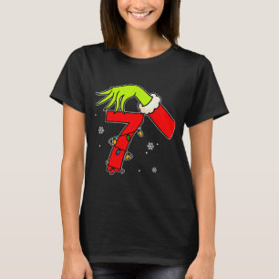 Fun Number 7 Christmas 67 Six Seven Meme Xmas Men  T-Shirt