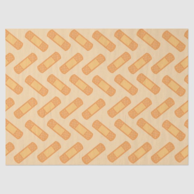 fun nurse bandage pattern wrapping paper (Front)