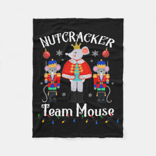 Fun Nutcracker Soldier Toy Christmas Dance Team Mo Fleece Blanket