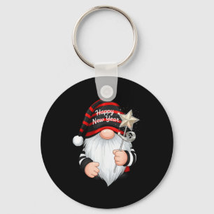 Fun Nye Gnome Shirts For Women, Happy New Year 202 Key Ring