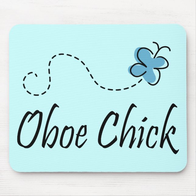 Fun Oboe Chick Music Mousepad (Front)